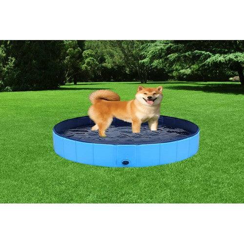 160 x 30 cm Portable Dog Kiddie Swimming Pool , PVC Foldable Non-Slip Bathtub for Small to Large Dogs Pets (Red) - Toytexx 160 x 30 cm Portable Dog Kiddie Swimming Pool , PVC Foldable Non-Slip Bathtub for Small to Large Dogs Pets (Red) - Toytexx
